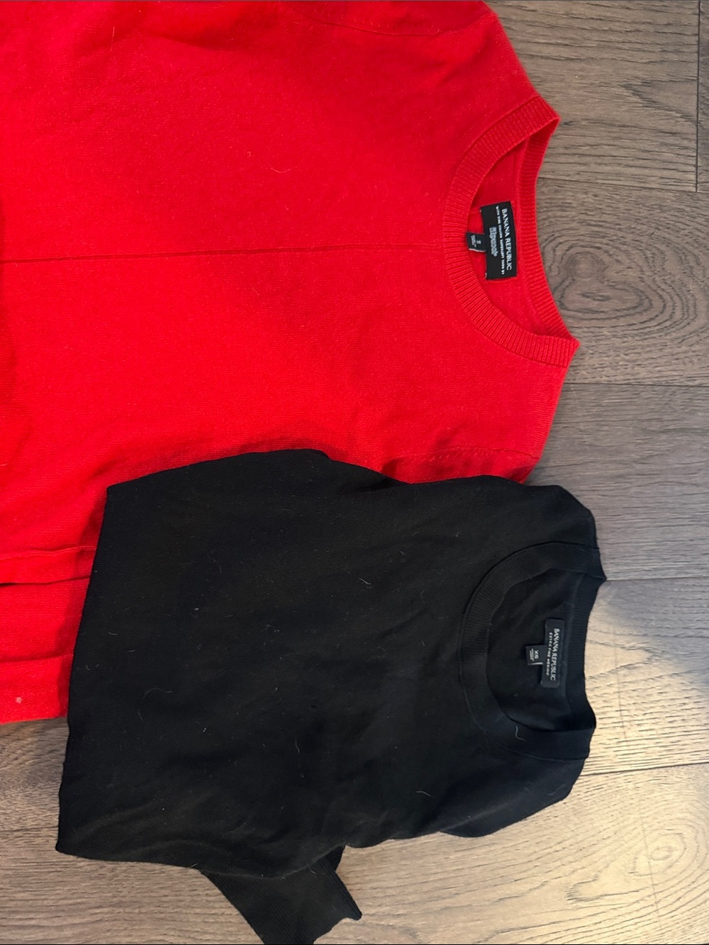 Women’s banana, republic, sweaters, - Red & Black small and xs